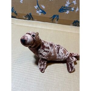 Wyandot Brown Velour Seal Plush Toy Stuffed Animal Kids Playtime
